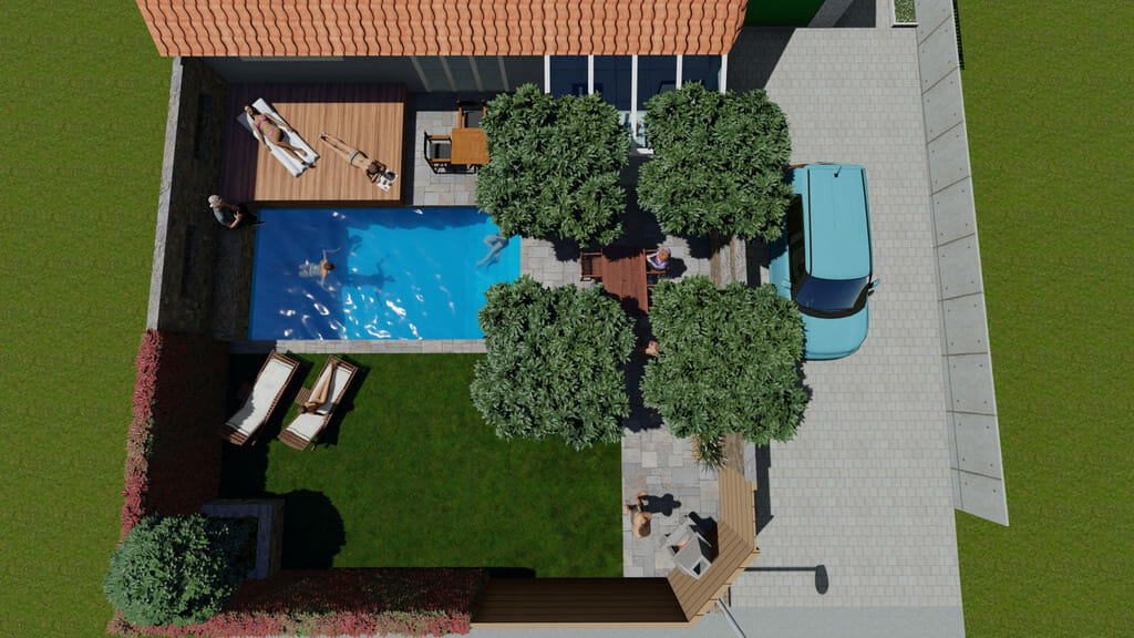 Gartenarchitektur Perspektive